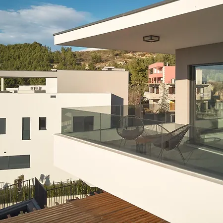 Luxury Natali With Pool, Terrace And Sea View スプリト